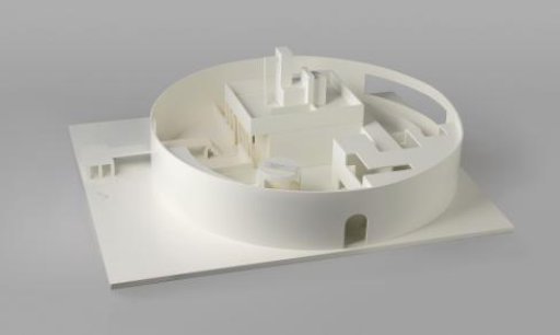 Model for a Building on the Construction Site at Leiderdorp