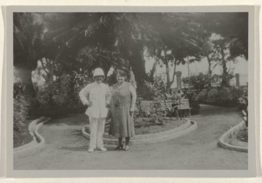 Colonel Prével from French Guiana posing with a woman