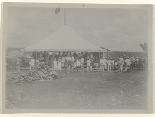 Celebrations in Moengo in a tent