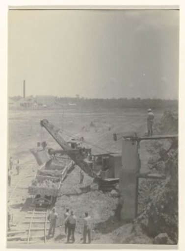 Transporting bauxite in Moengo