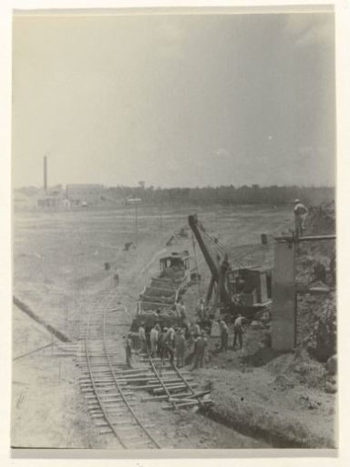 Railway line for transporting bauxite