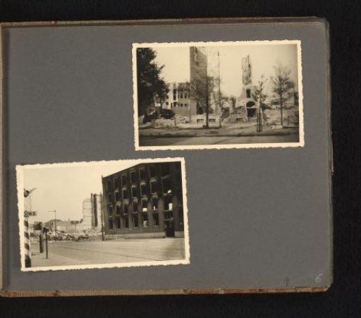 War damage in Rotterdam