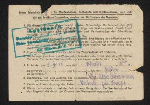 Smaller Wehrmacht Pass, Part 2