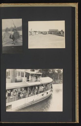 On a boat and ceremony