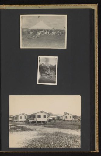 Tent, tugboat, and dwellings