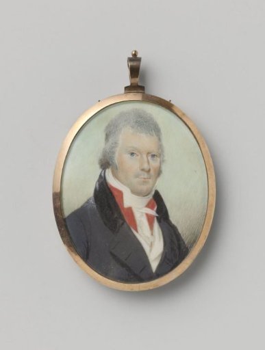Oval Portrait Miniature of Mattheus Sigismundis Schuster (1757-1826)
