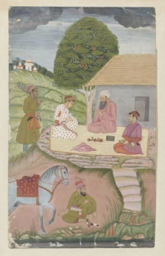 Two young princes receiving the blessing