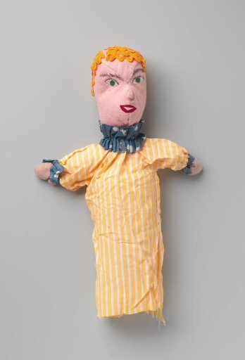 Doll representing Miss Erkelens, textile conservator at the Rijksmuseum