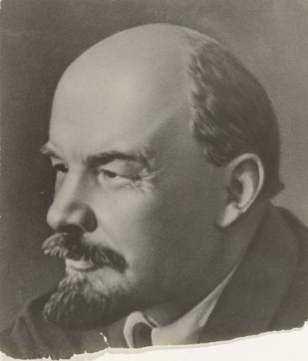Portrait of Lenin from the study of Paul de Groot, chairman of the CPN