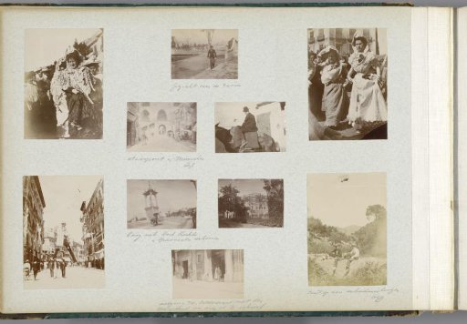 Album page with ten photographs