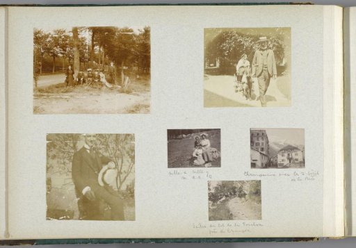 Album page with six photographs