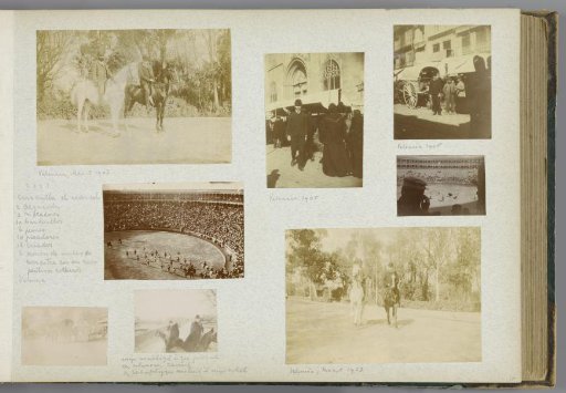 Album page with eight photographs