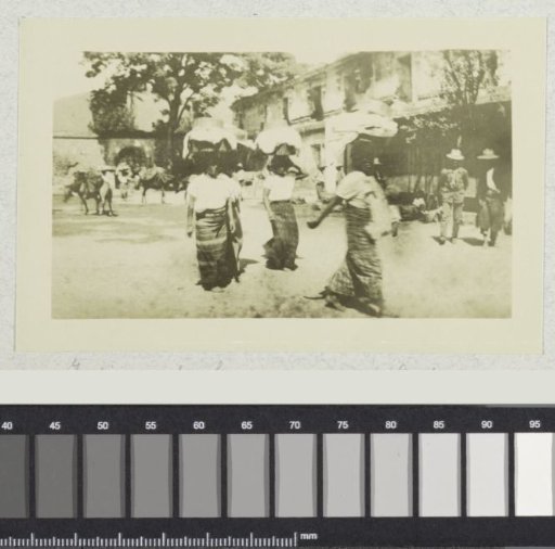 Female Merchants at the Market of Antigua, Guatemala