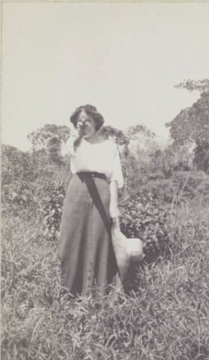 Maria Gonggrijp with a pistol