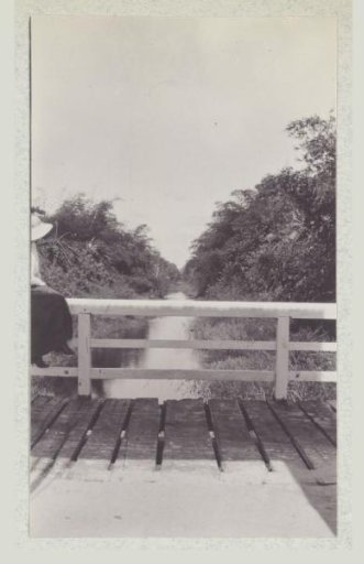 Maria Gonggrijp on a bridge