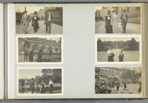 Album page with six photographs