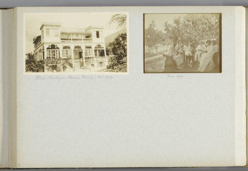Album page with two photographs