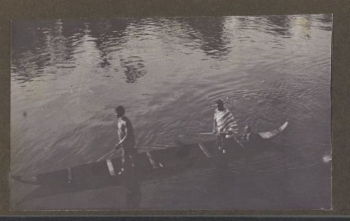 Men in a canoe