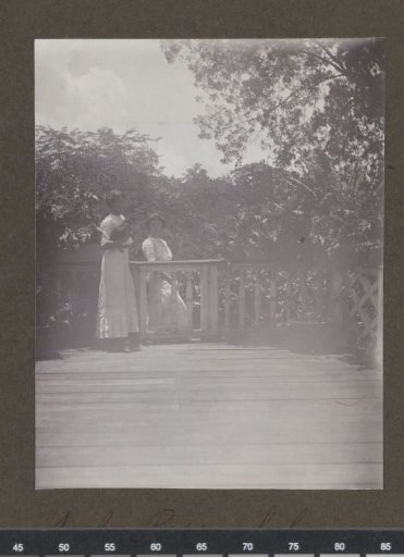 Sacha and Maria on the veranda