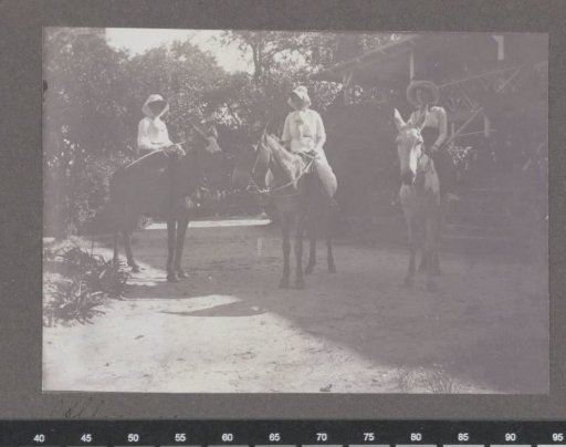Three women on horseback