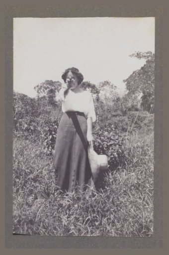 Maria Gonggrijp with a pistol