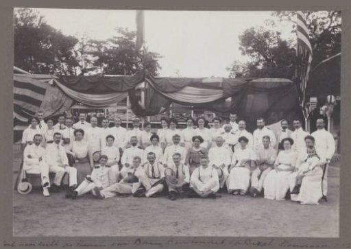 Group photograph at the tennis club