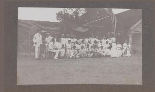 Group photo at the tennis club
