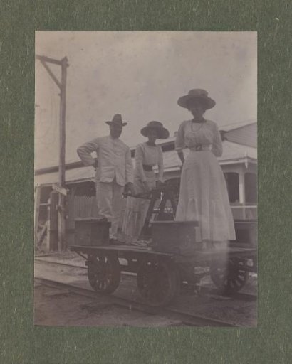 On a rail cart