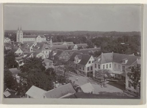 Gravenstraat in Paramaribo with the St. Peter and Paul Cathedral