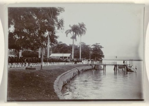 The Last Salute to Governor Cornelis Lely at His Departure as Governor of Suriname (1902-1905)