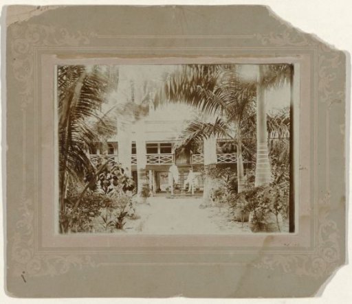 Two Men Standing on the Steps of the Probable Morgenstond Plantation House