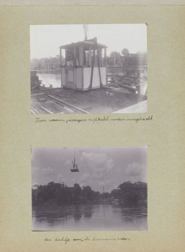 Cage in which Passengers are Transferred by Cable / A Trip over the Suriname River