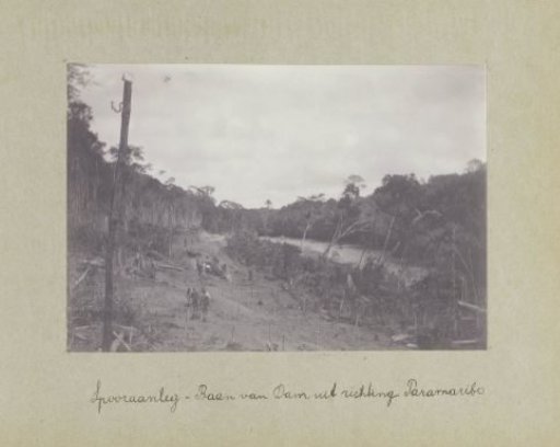 Railway Construction - Track from Dam towards Paramaribo