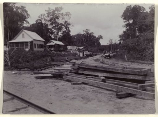 Construction of a railway near the Kabelstation Zuid