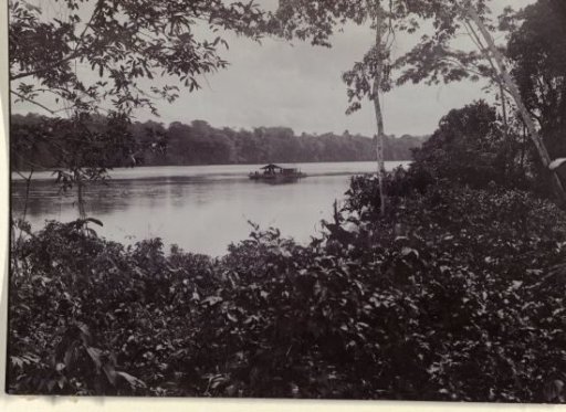 River with boat, Suriname