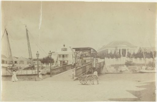 View of the Van den Brandhof Bridge in Willemstad