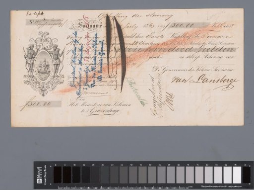 Bill of exchange ‘Abolition of Slavery’