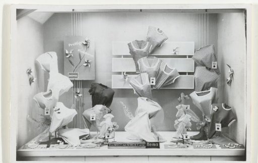 Hema shop window with women's fashion