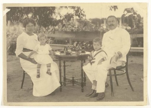 The Brouwers Family Drinking Tea on the Accaribo Plantation, Suriname