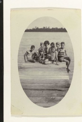 Children on the Jetty of the Accaribo Plantation, Suriname