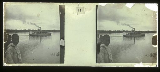 The riverboat Prins Hendrik leaving the Accaribo plantation