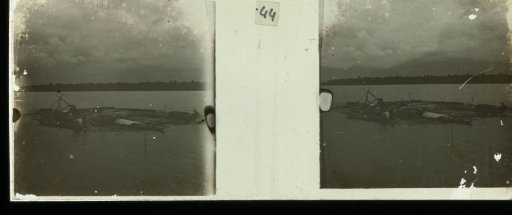 Timber raft on the Suriname River
