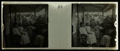 Family on veranda in Paramaribo