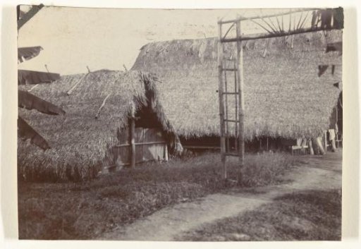 Workers' recreation hut on Accaribo plantation in Suriname