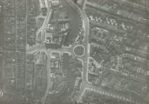The Leidseplein in Amsterdam from the air