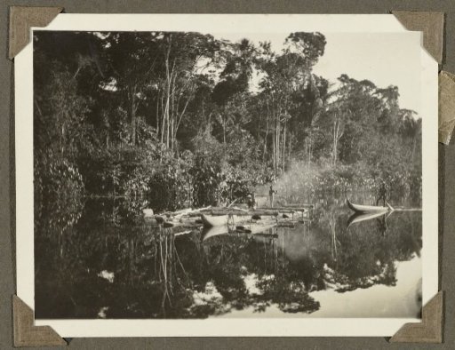 Canoes on a River in Suriname