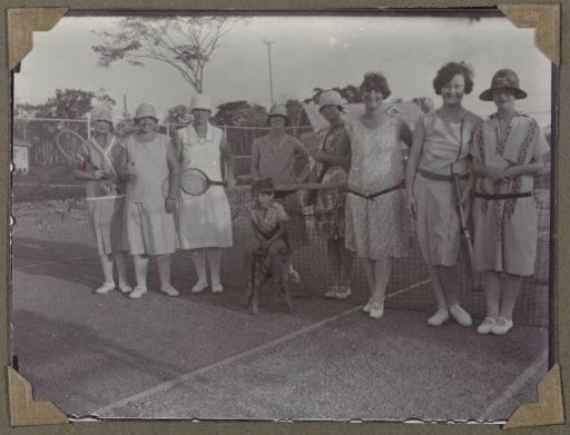 Group photo at the tennis club