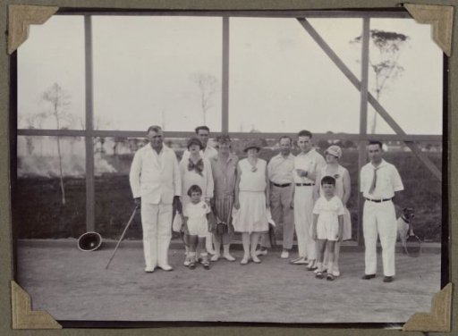 Group photo at the tennis club