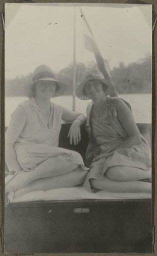 Mr. and Mrs. Jetten with guests on a river boat
