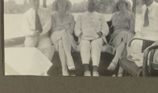 Mr. and Mrs. Jetten with guests on a river boat
